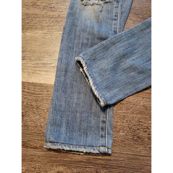 R13 Slouch Skinny Jeans in Light Vintage Wash Sz 25 R13WM8091-47 Distressed (F - Picture 8 of 11